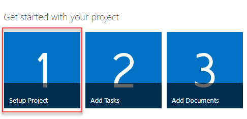 getting started tiles - setup project